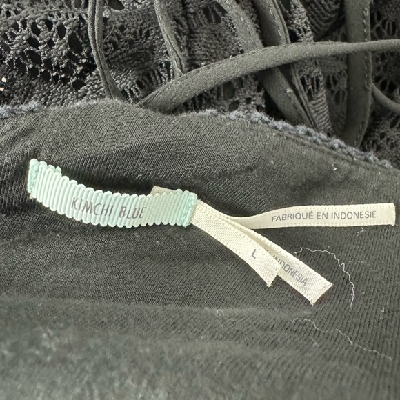 Urban Outfitters Shortie Romper One Piece Lace Black Lined‎ Side Zip Playsuit - Picture 7 of 9